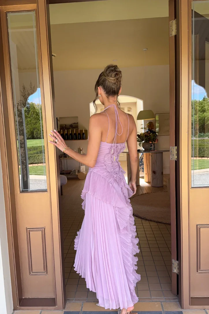 Elisia Valmont — Vestido Maxi Elegante con Volantes | Colección Sevilla