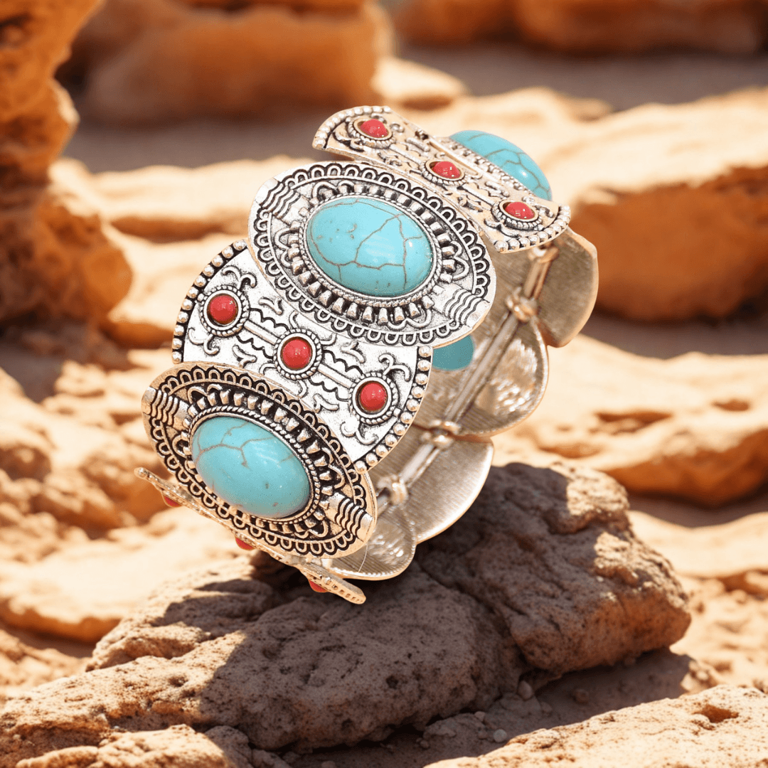 Pulsera Navajo Boho Valmont — Elegancia irresistible | Negro