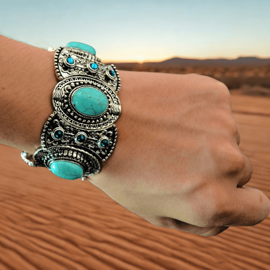 Pulsera Navajo Boho Valmont — Elegancia irresistible | Negro