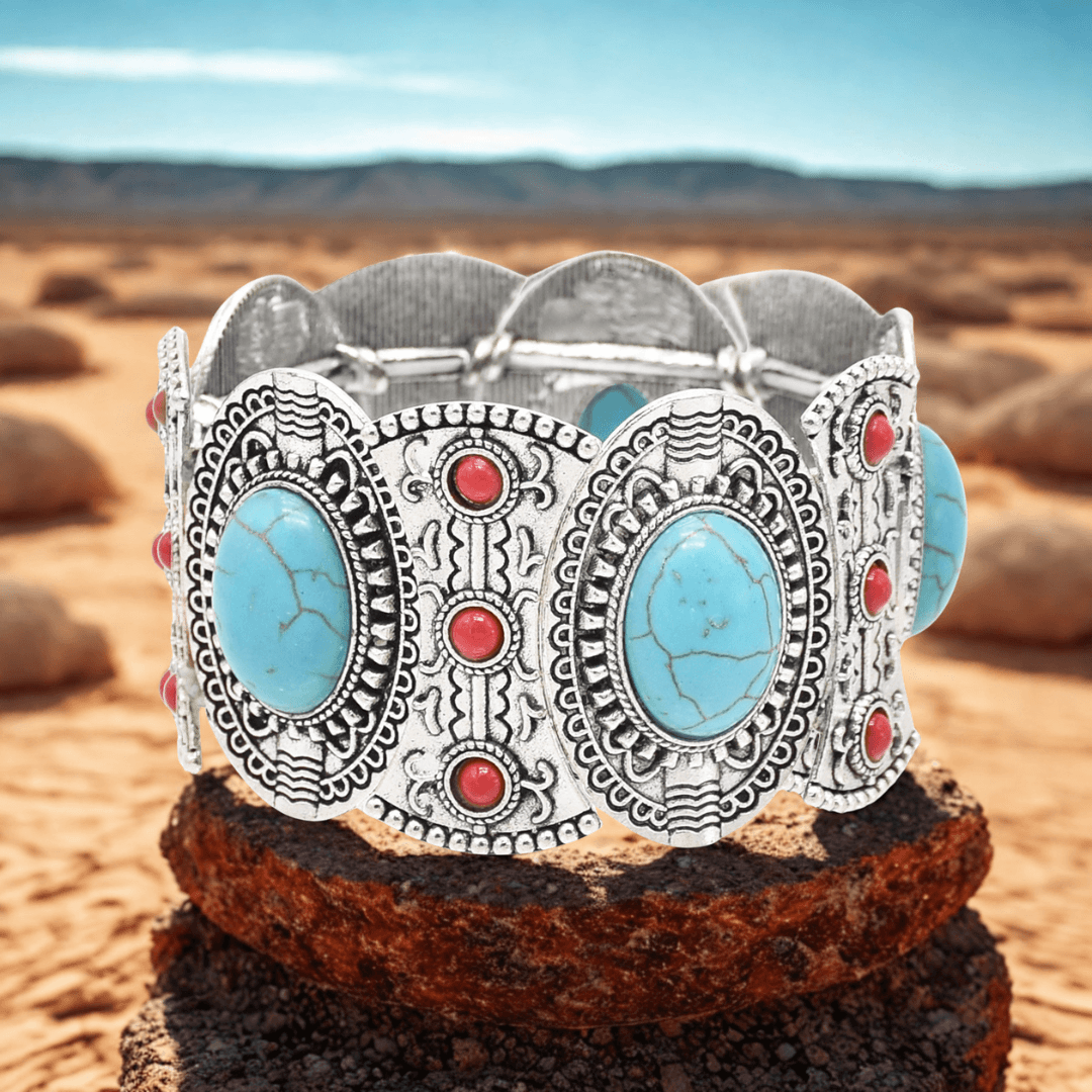Pulsera Navajo Boho Valmont — Elegancia irresistible | Negro