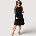 Vestidos Helena Valmont — feminidad que te transforma | Vestido Negro Elegante Mangas de Encaje
