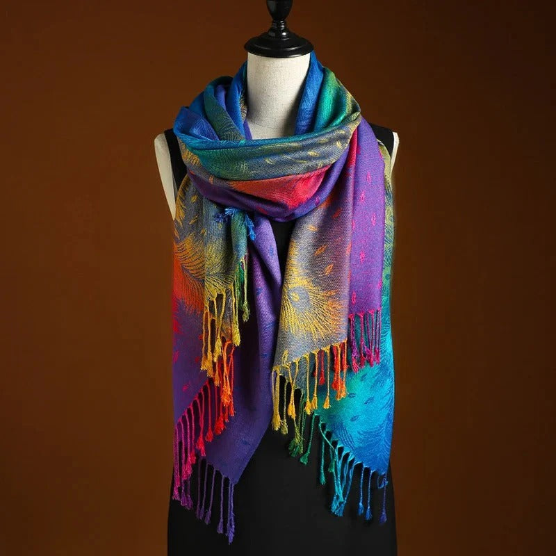 Aurora Valmont — Pañuelo Mantón de Seda | Accesorio Premium