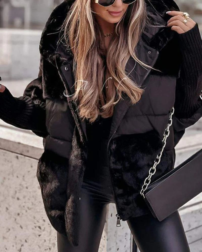 Raina Valmont — Chaqueta Acolchada Luxe Velvet | LIQUIDACIÓN 70%