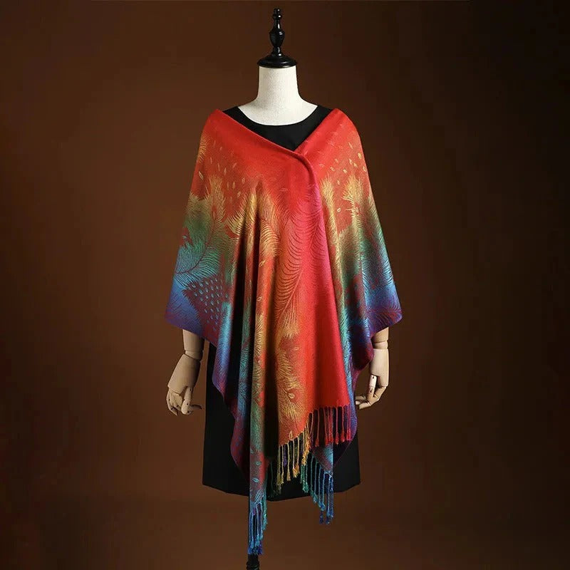 Aurora Valmont — Pañuelo Mantón de Seda | Accesorio Premium