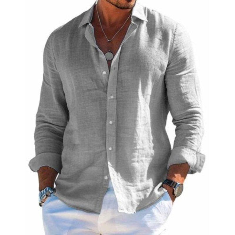 Camisa Luc Valmont — Lino Ligero de Verano | 9 Colores