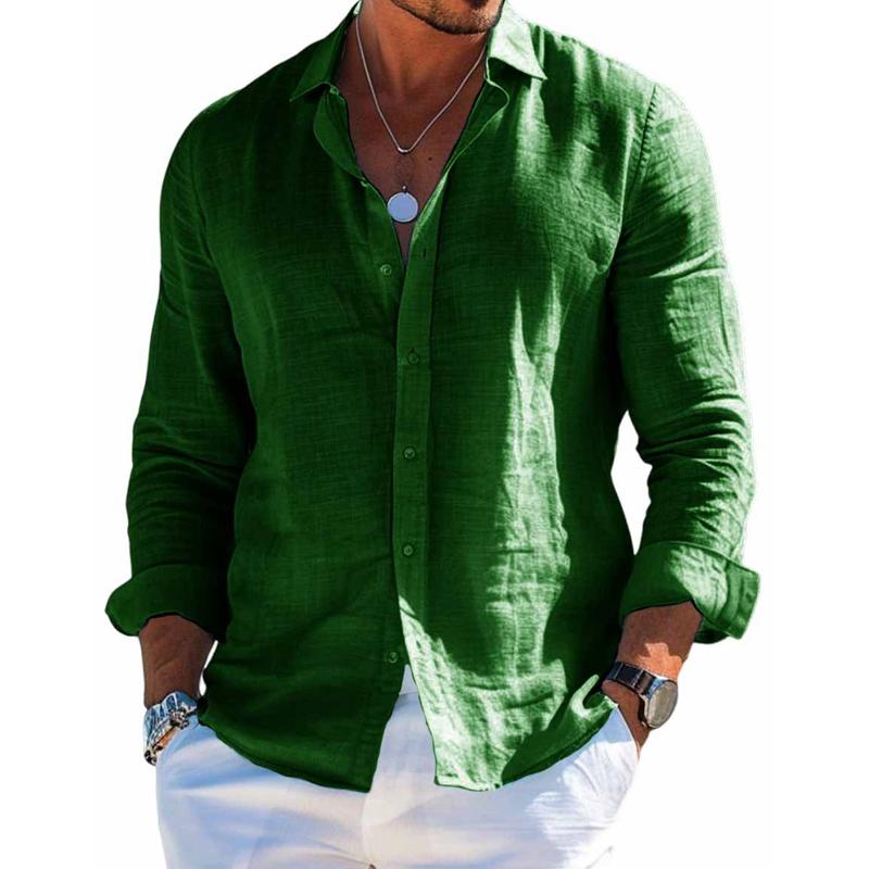 Camisa Luc Valmont — Lino Ligero de Verano | 9 Colores
