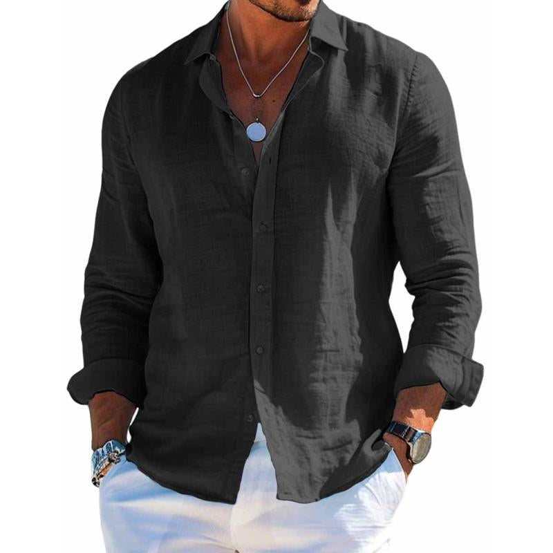 Camisa Luc Valmont — Lino Ligero de Verano | 9 Colores