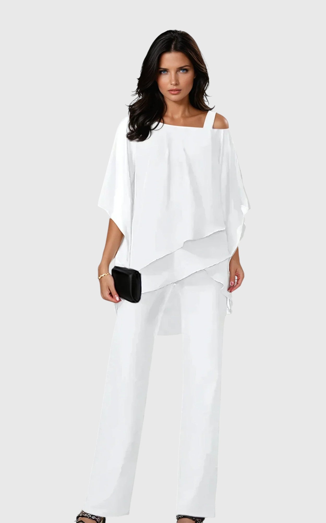 Sabrina Luxe Valmont — Conjunto Dos Piezas con Capas Elegantes | Femme