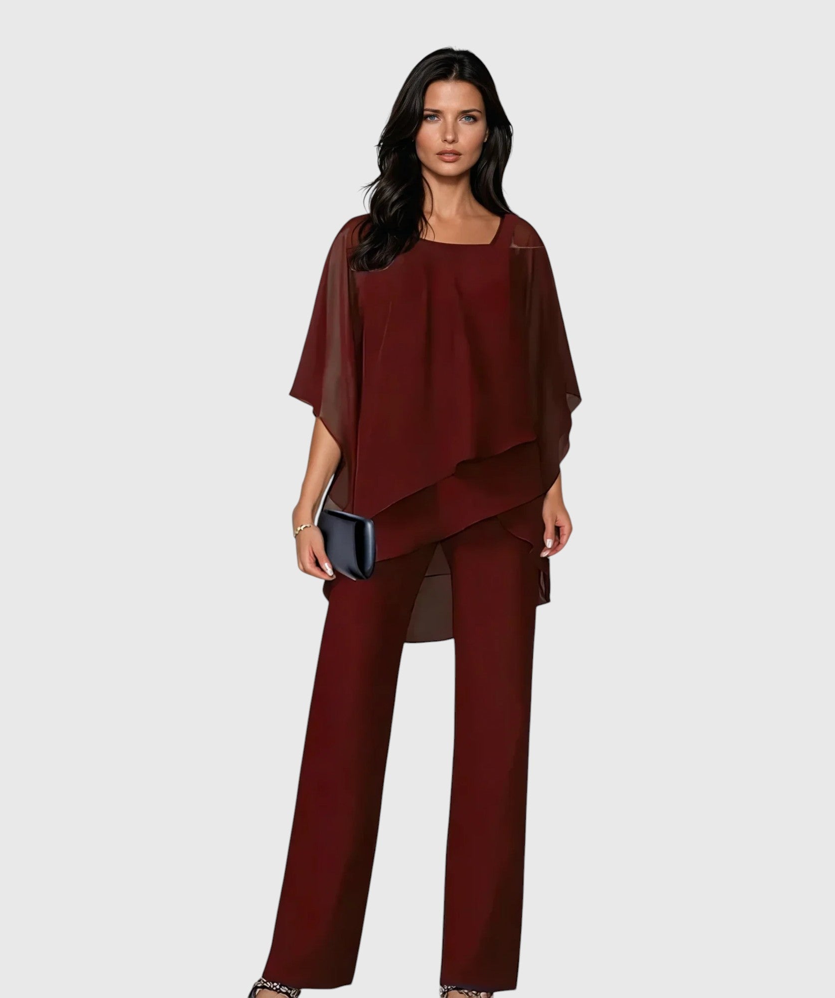 Sabrina Luxe Valmont — Conjunto Dos Piezas con Capas Elegantes | Femme