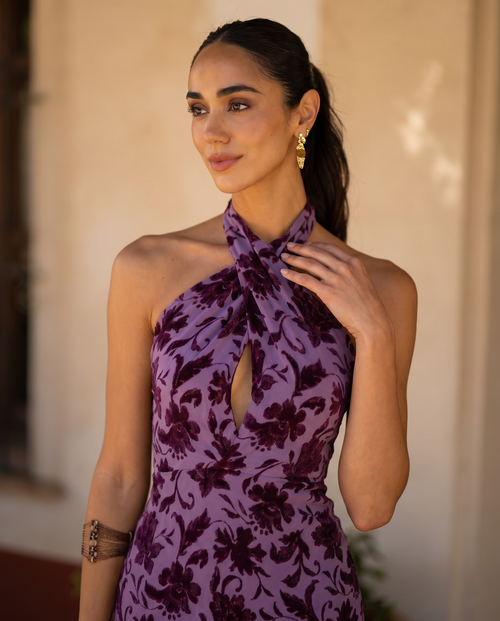 Amaral Valmont — Vestido Estampado Floral | Colección Marrakech