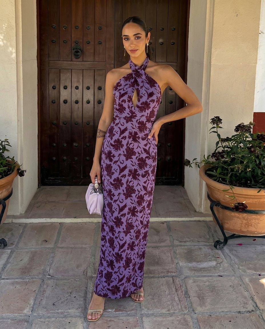 Amaral Valmont — Vestido Estampado Floral | Colección Marrakech
