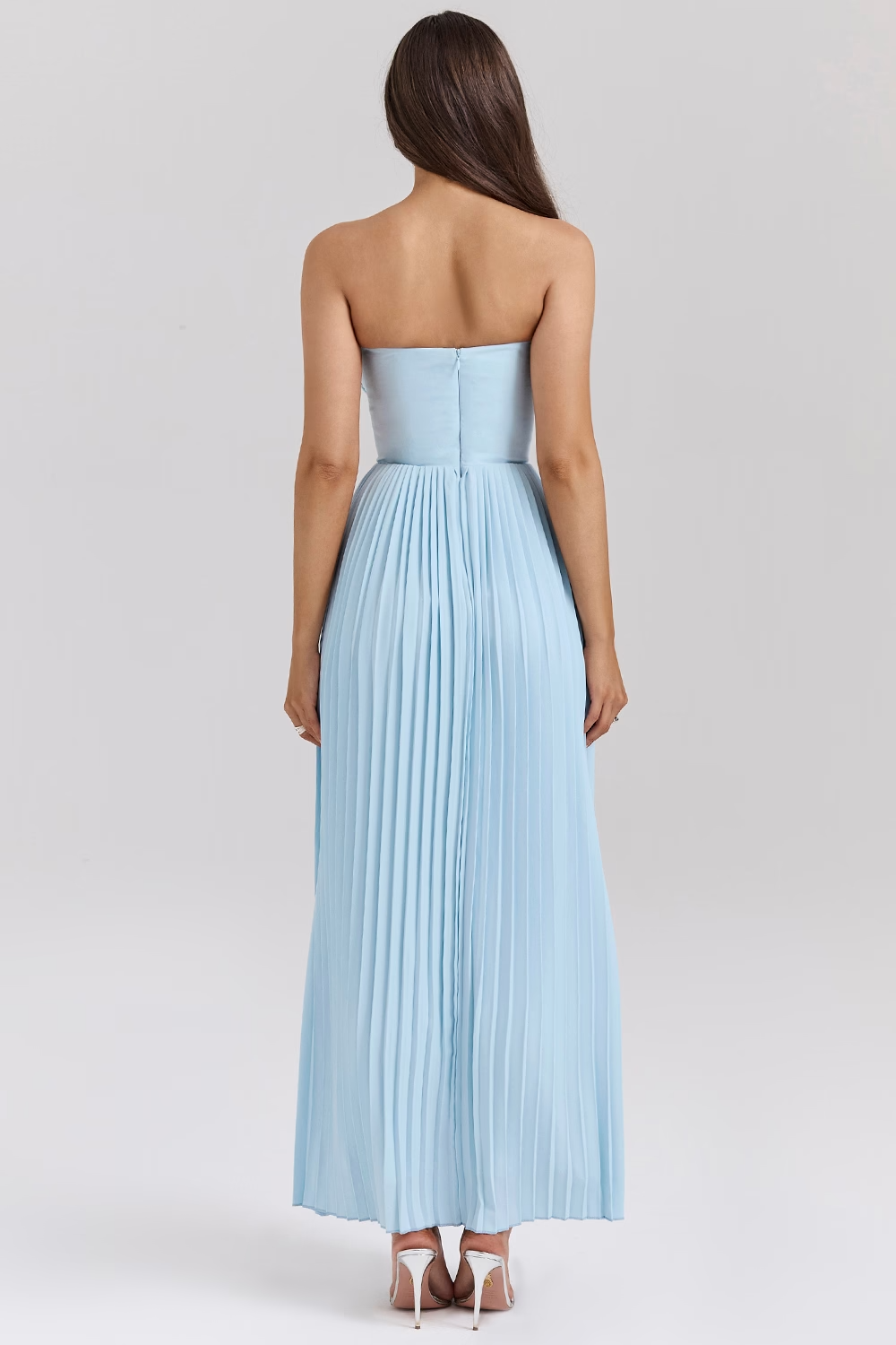 Celeste Grace Valmont — Vestido Midi Corsé & Falda Plisada | Gracia Nocturna