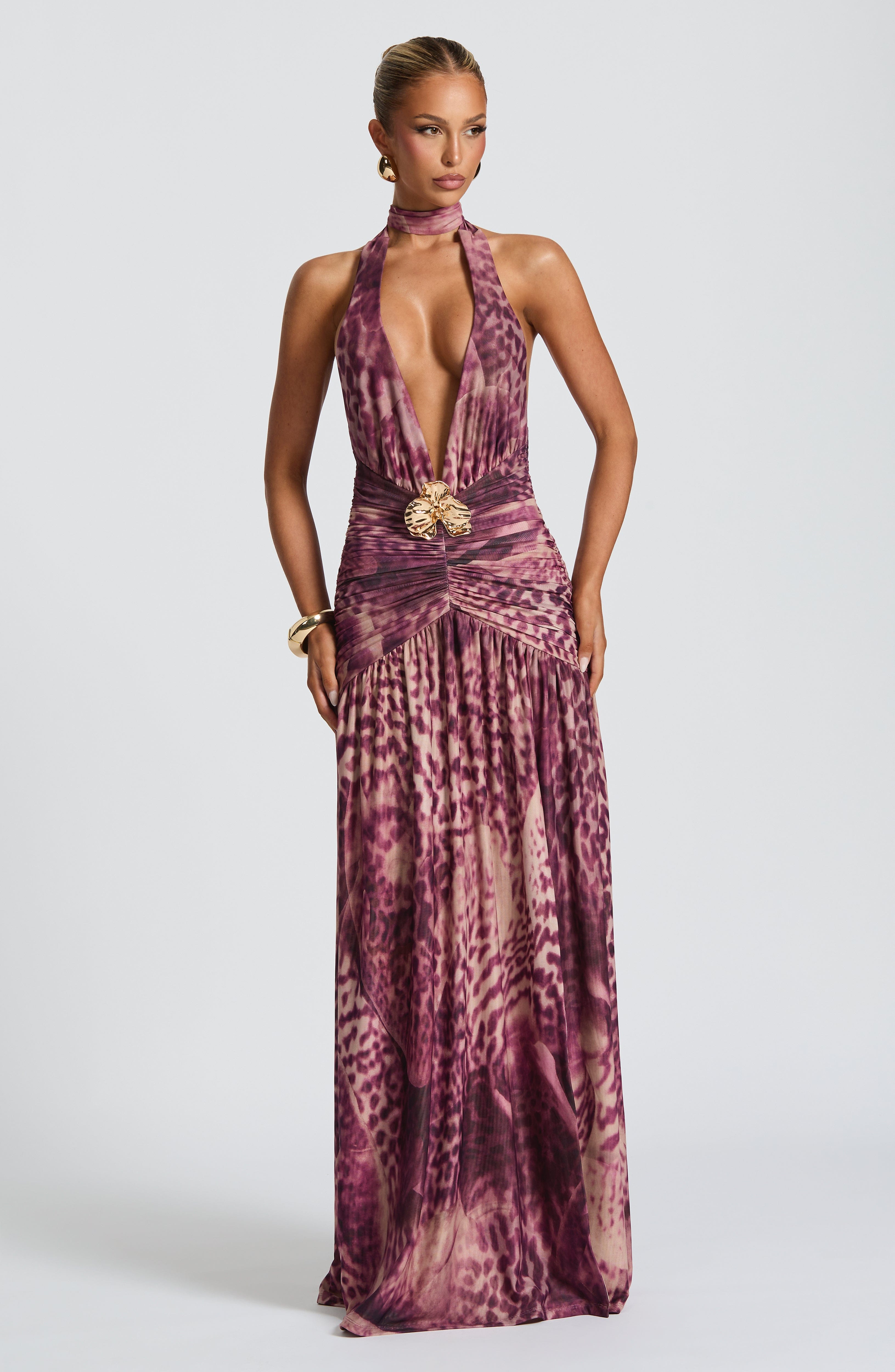 Melania Valmont — Vestido Largo Orquídea Magenta | LIQUIDACIÓN 50%