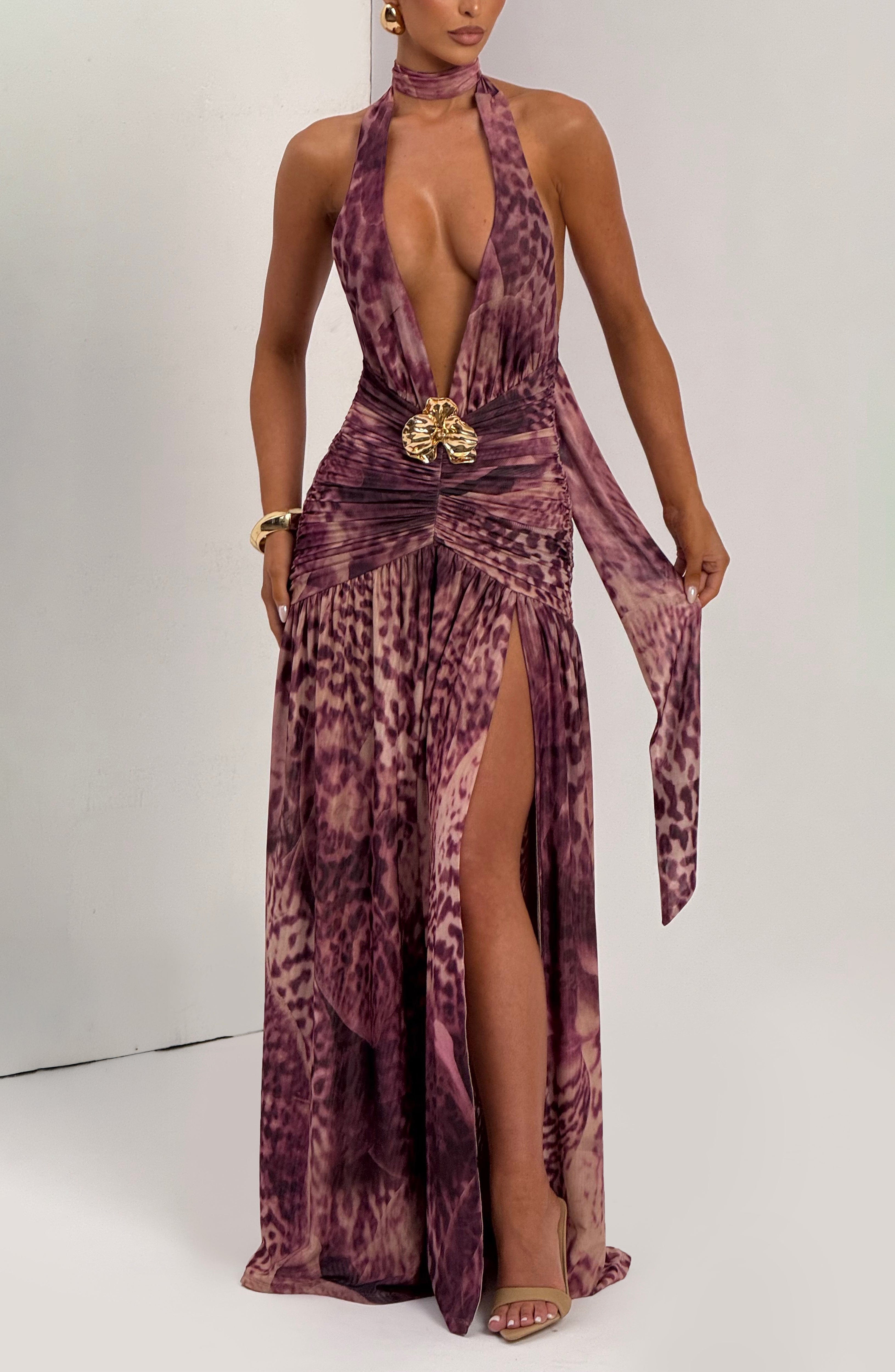 Melania Valmont — Vestido Largo Orquídea Magenta | LIQUIDACIÓN 50%