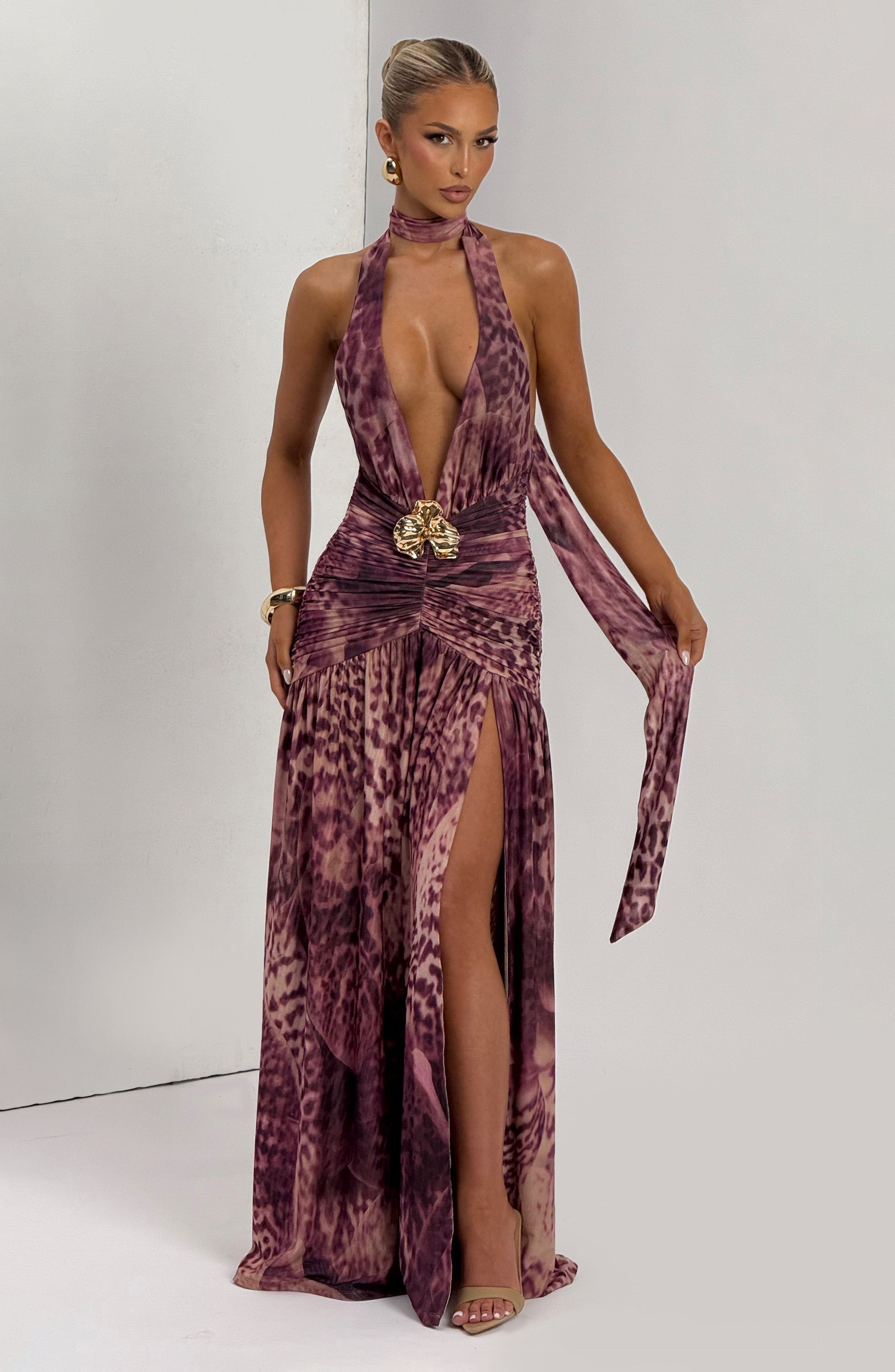 Melania Valmont — Vestido Largo Orquídea Magenta | LIQUIDACIÓN 50%