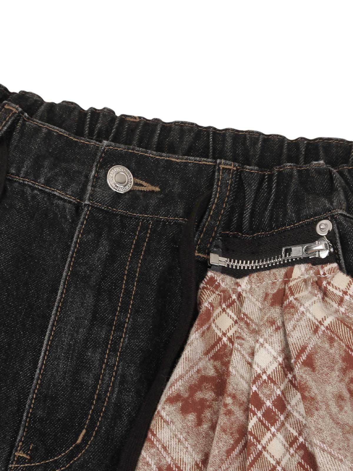Vaquero Patchwork Plaid Valmont — Distinción urbana irresistible | Plaid