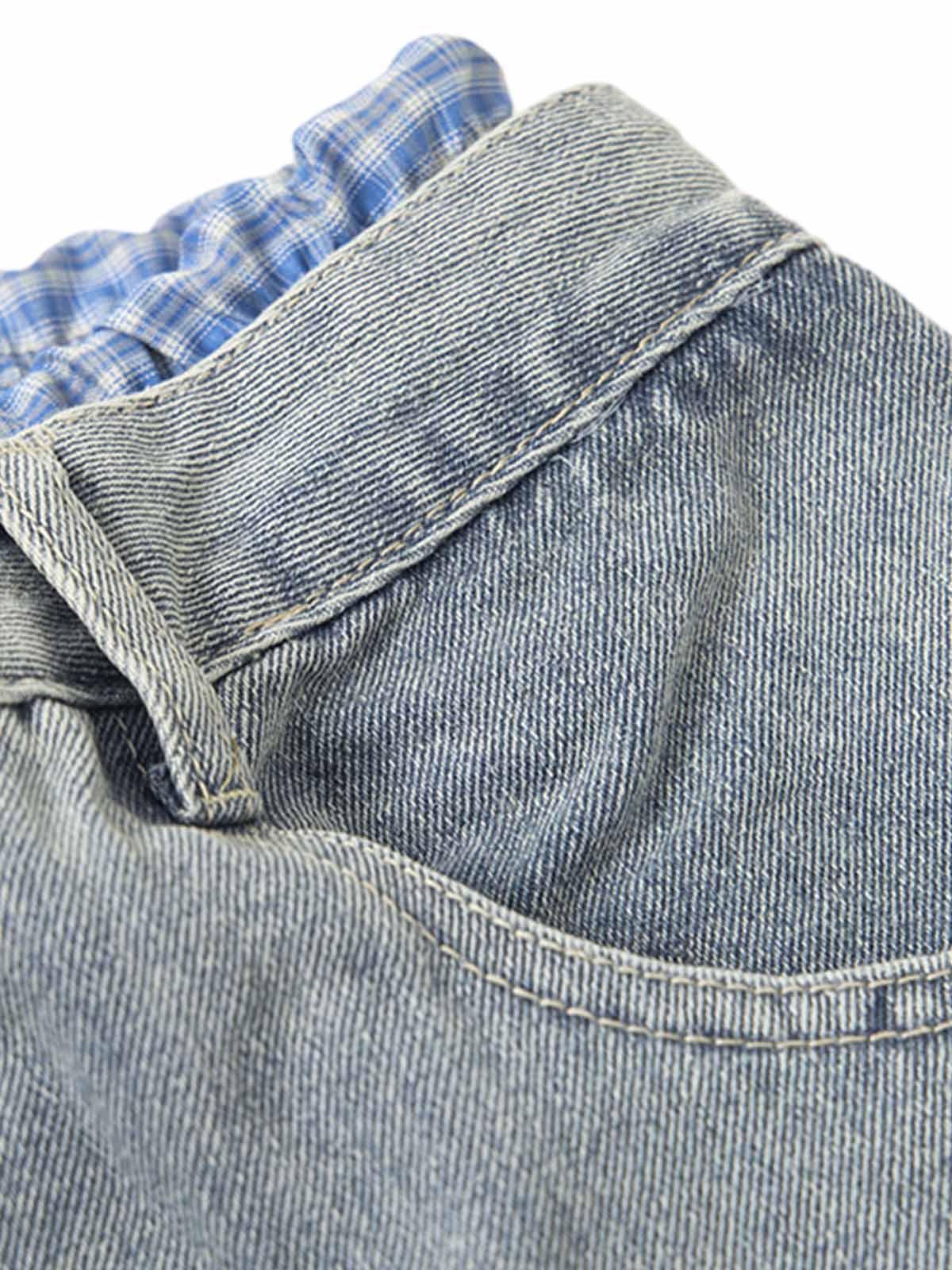 Vaquero Plaid Doble Cintura Valmont — Distinción urbana irresistible | Plaid