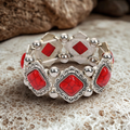 Pulsera Nomade Concho Valmont — Elegancia irresistible | Blanco