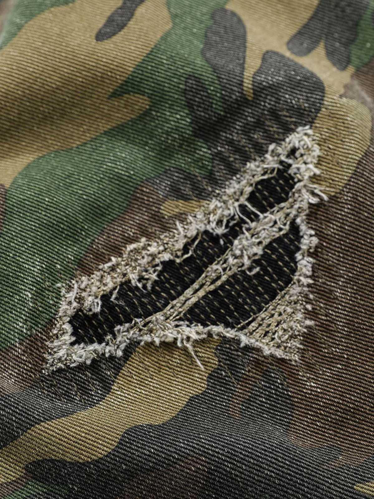 Pantalón Cargo Camo Flare Valmont — Distinción urbana irresistible | Rojo