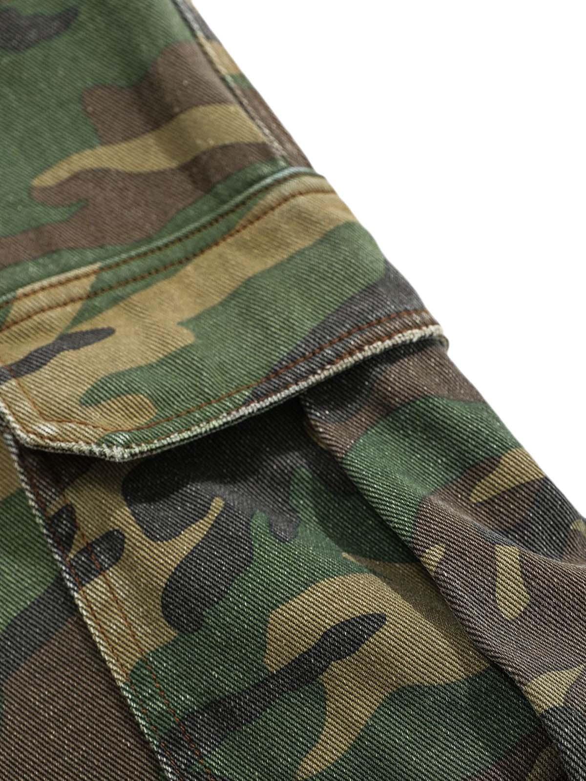 Pantalón Cargo Camo Flare Valmont — Distinción urbana irresistible | Rojo