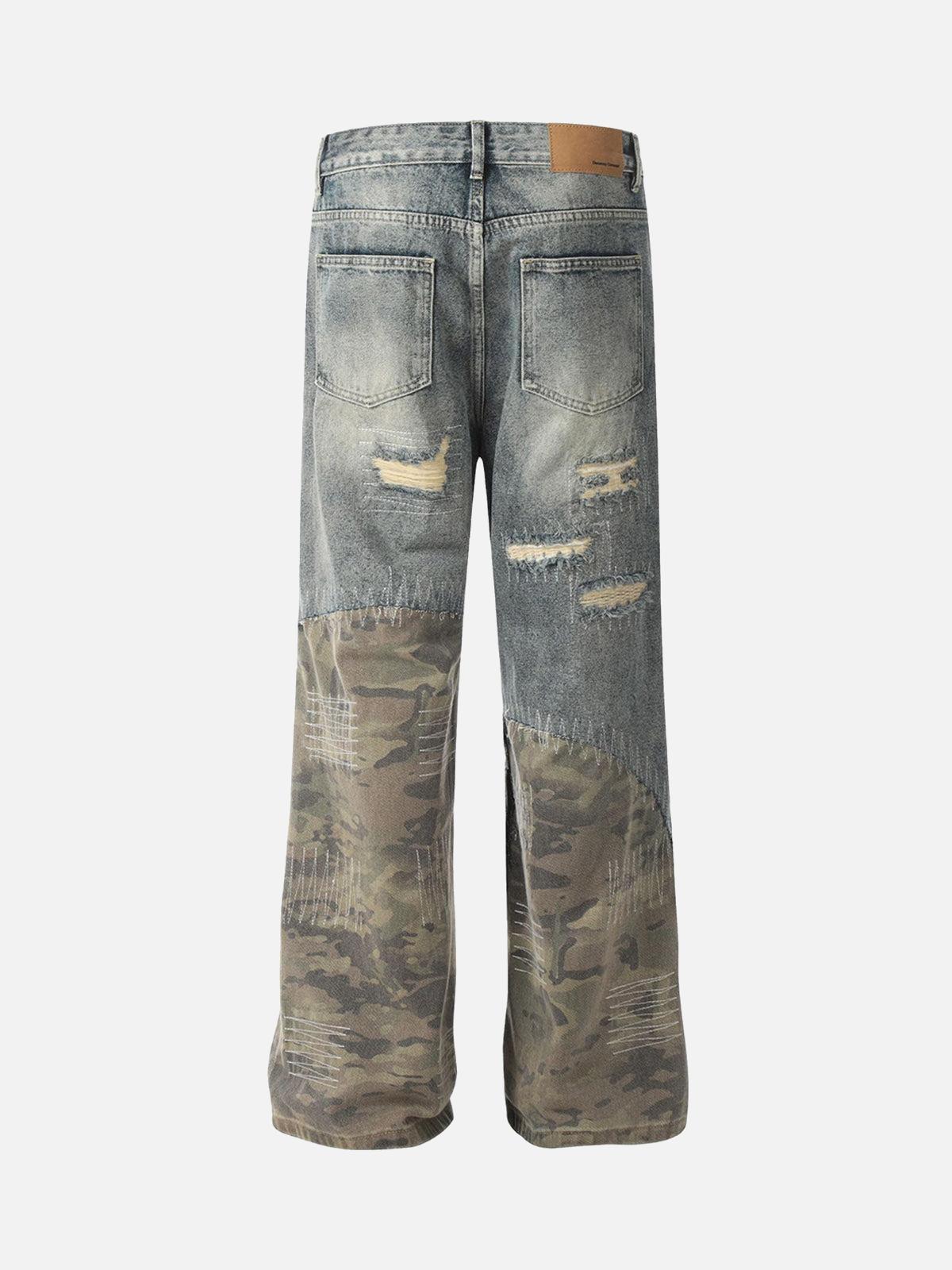 Vaquero Camuflaje Patchwork Valmont — Distinción urbana irresistible | Camuflaje