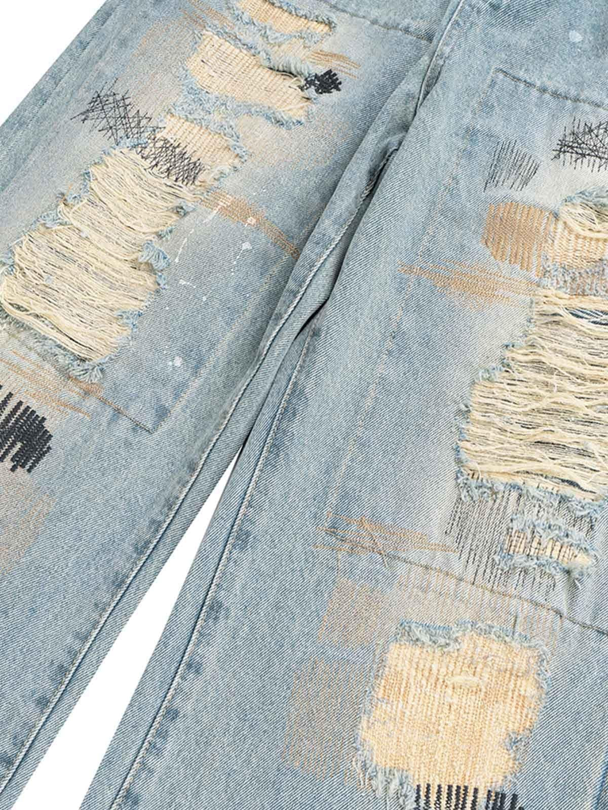 Vaquero Flare Roto Valmont — Distinción urbana irresistible | Denim