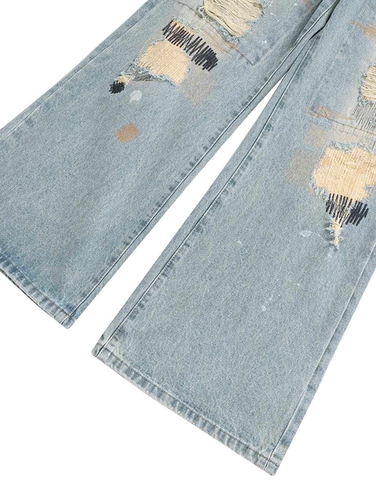Vaquero Flare Roto Valmont — Distinción urbana irresistible | Denim