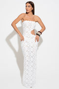 Riviera Blanc Valmont — Vestido Maxi Blanco | Colección Murci