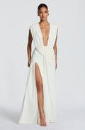 Romilly Valmont — Vestido Largo Marfil | Pureza Atemporal