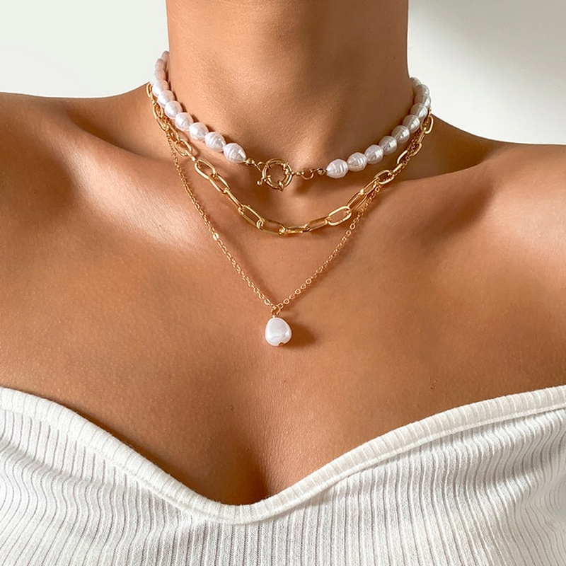 Perlas Dorées Valmont — Collar de Perlas Luz Dorada | Joyería Luxe