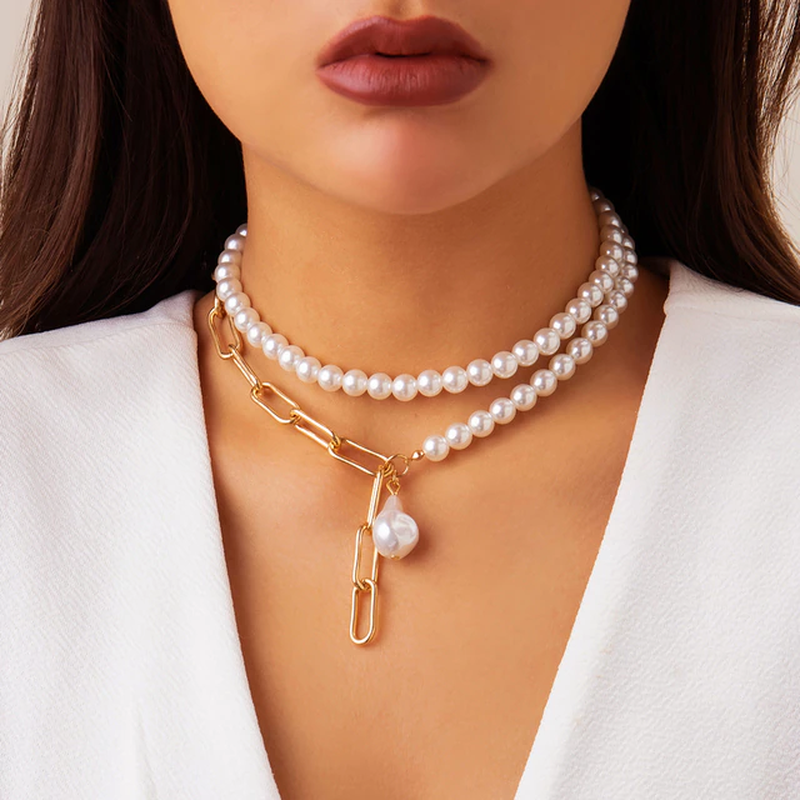 Perlas Dorées Valmont — Collar de Perlas Luz Dorada | Joyería Luxe