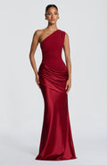 Sadona Valmont — Vestido Largo Rojo Intenso | Edición Limitada