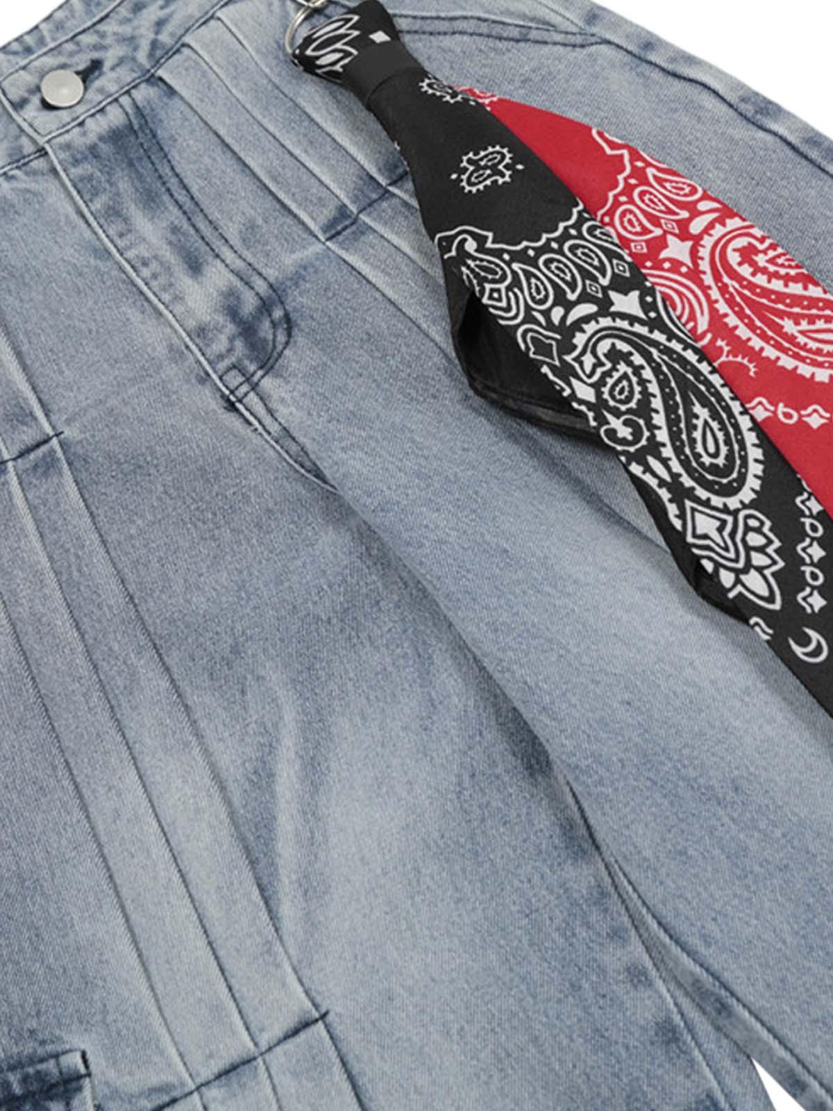 Vaquero Pañuelo Plisado Valmont — Distinción urbana irresistible | Denim