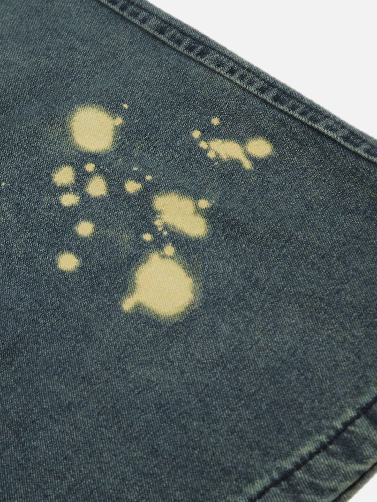 Vaquero Tinta Splash Valmont — Distinción urbana irresistible | Vintage Wash