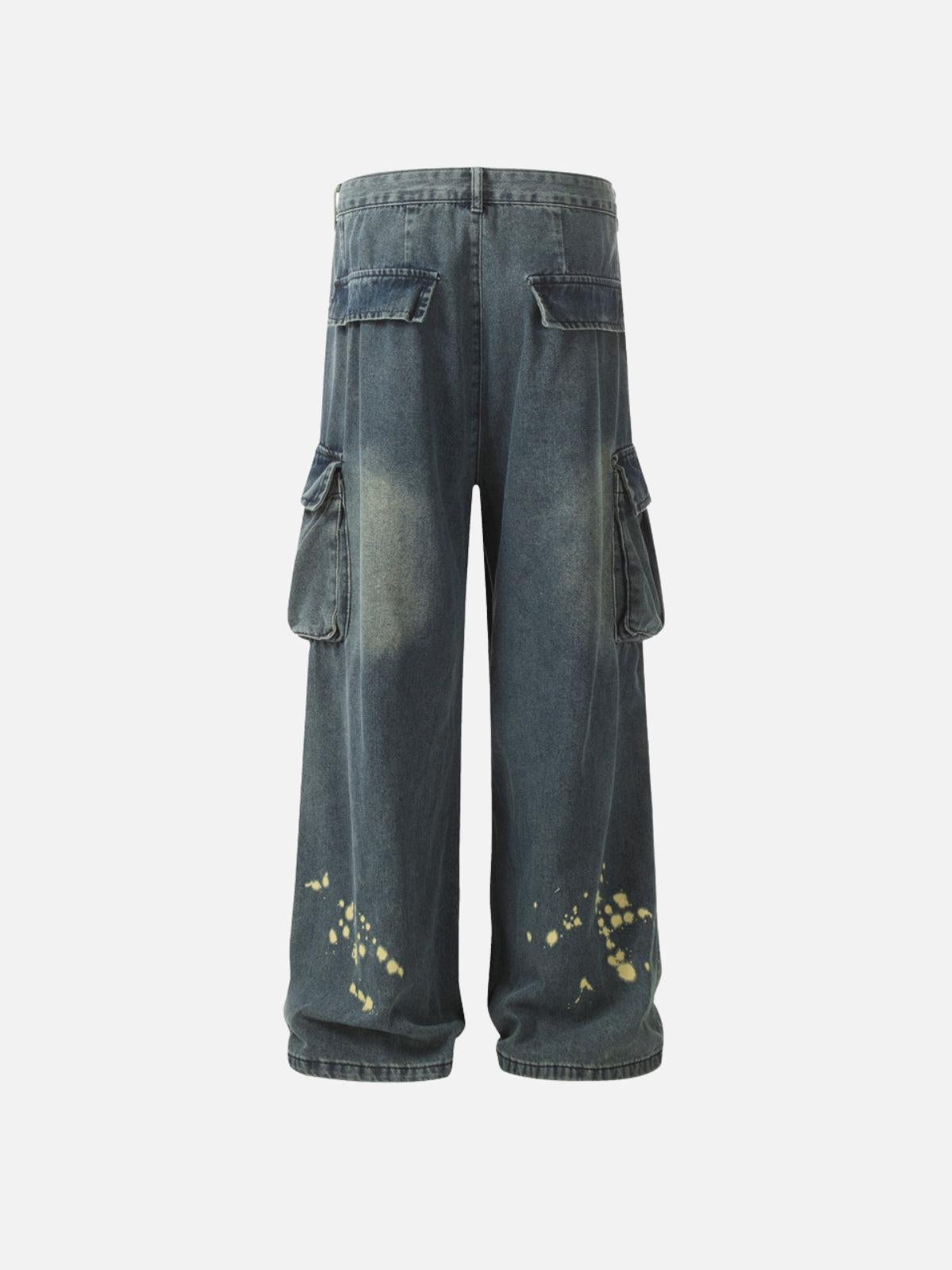 Vaquero Tinta Splash Valmont — Distinción urbana irresistible | Vintage Wash