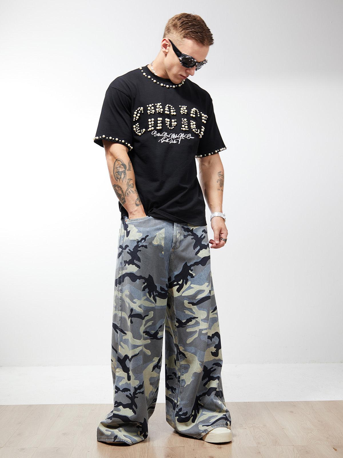 Vaquero Retro Camuflaje Valmont — Distinción urbana irresistible | Camuflaje