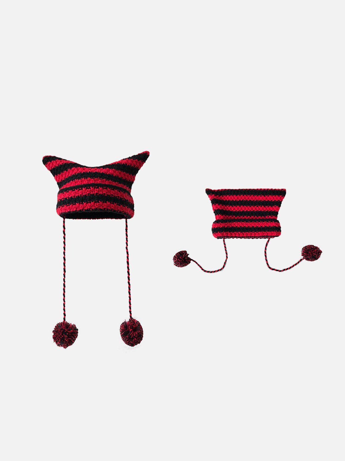 Gorro Devil Cat Ear Valmont — Elegancia irresistible | Rayas