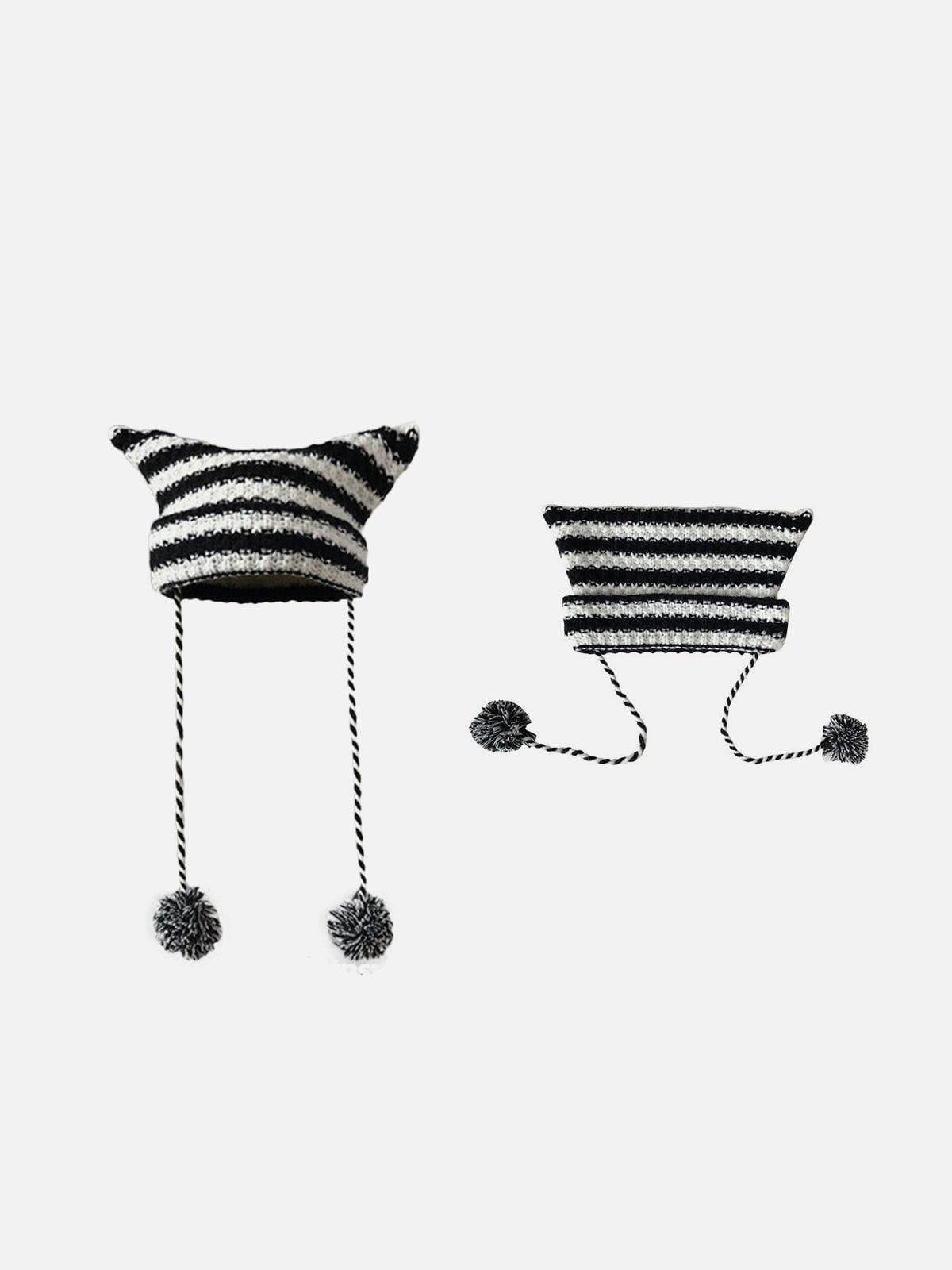 Gorro Devil Cat Ear Valmont — Elegancia irresistible | Rayas