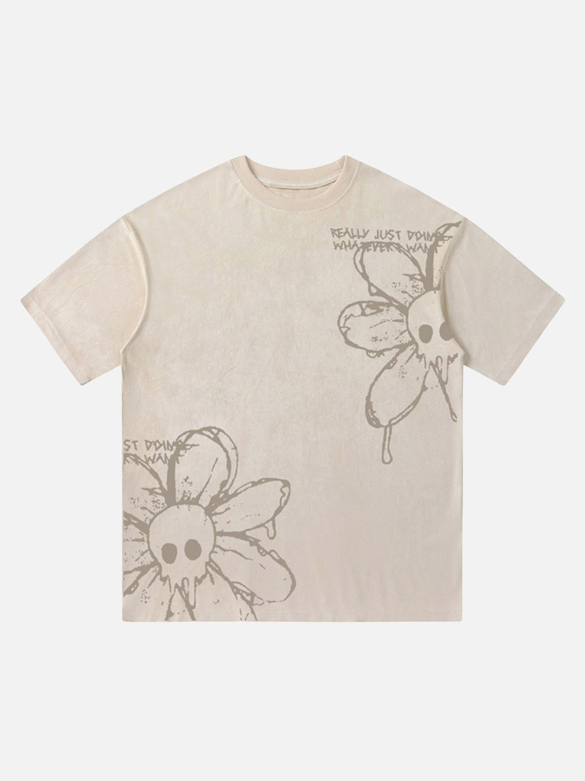 Camiseta Skull Flower Valmont — Distinción urbana irresistible | Urban