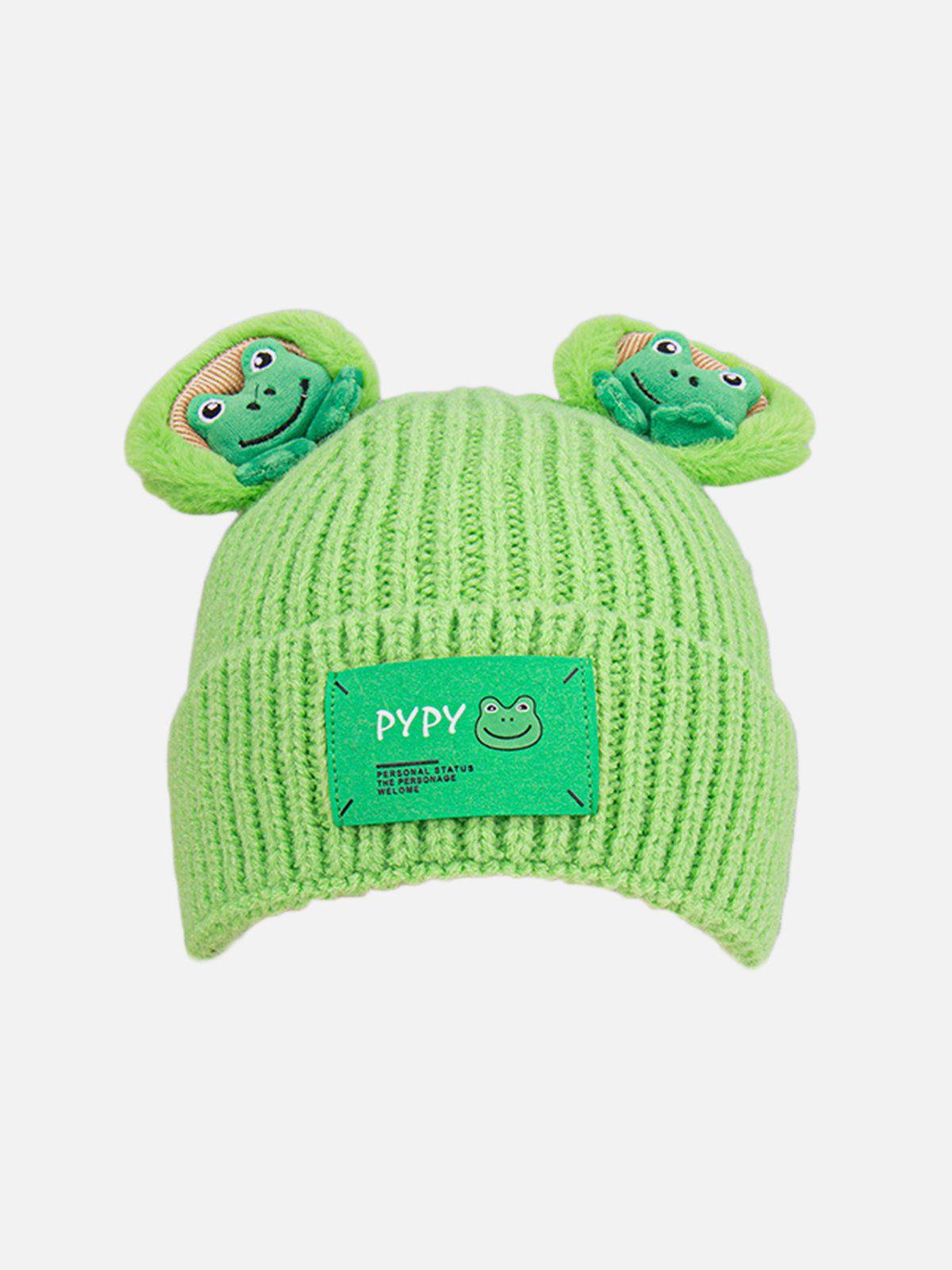 Gorro 3D Frog Valmont — Actitud irresistible | Verde