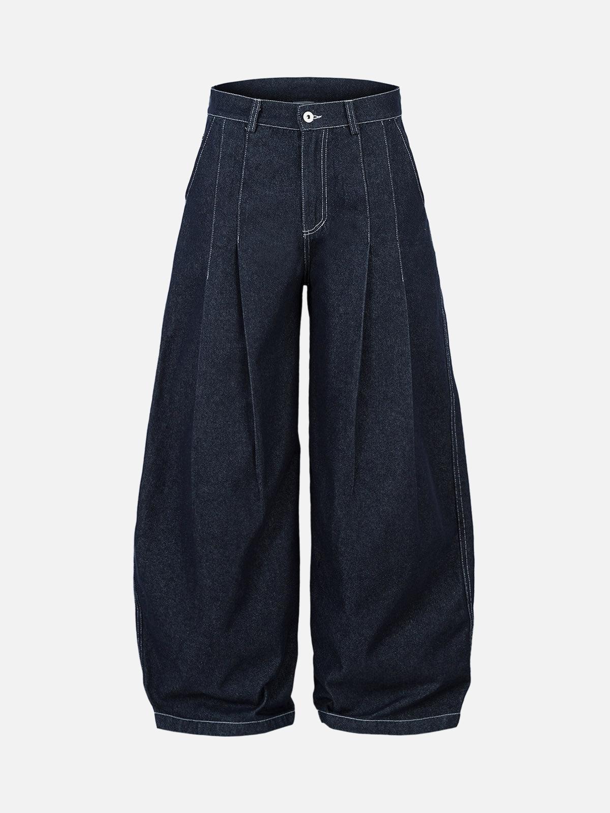 Vaquero Deconstruido Plisado Valmont — Distinción urbana irresistible | Denim