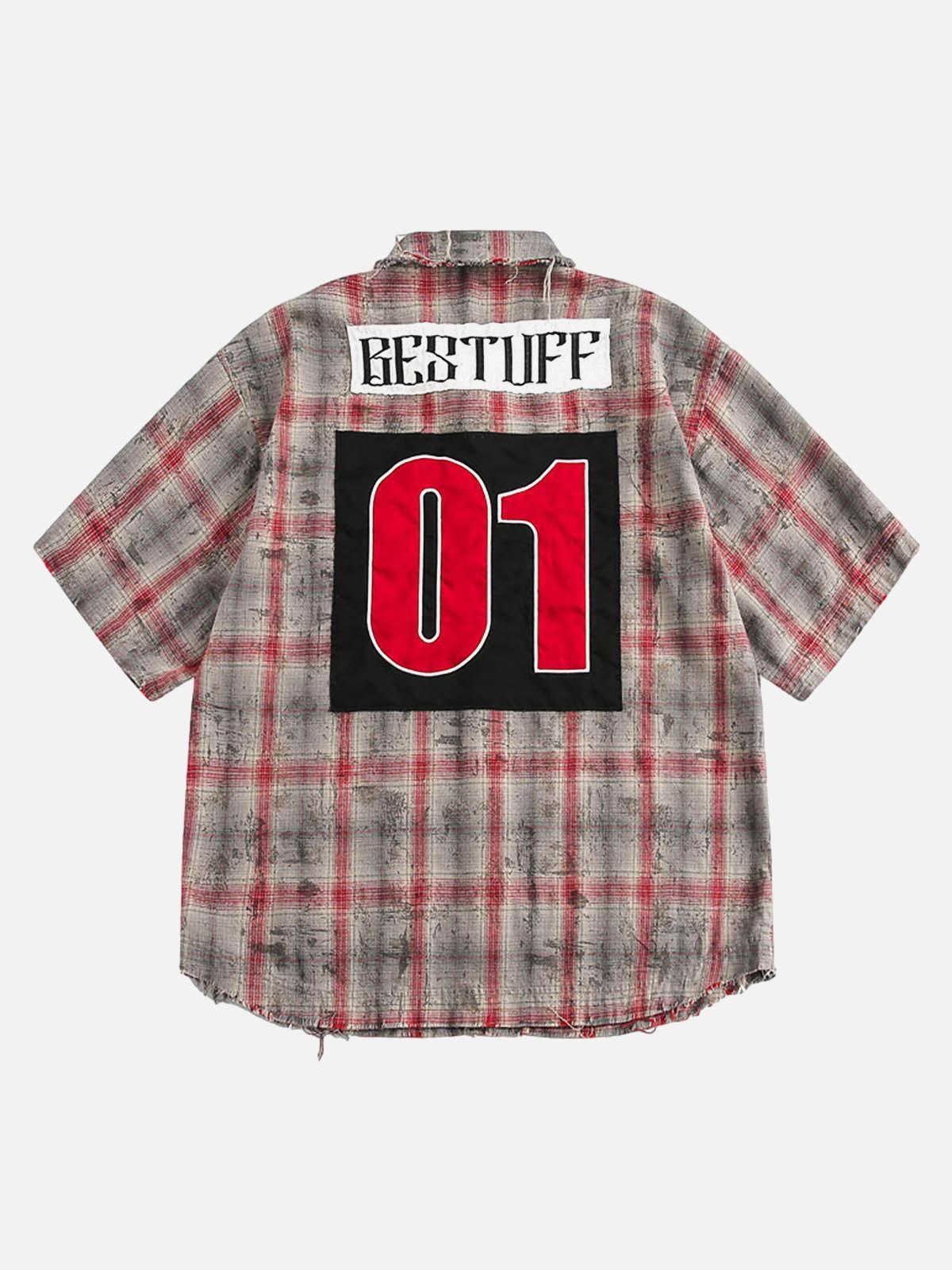 Camisa Plaid Patch Valmont — Distinción urbana irresistible | Plaid