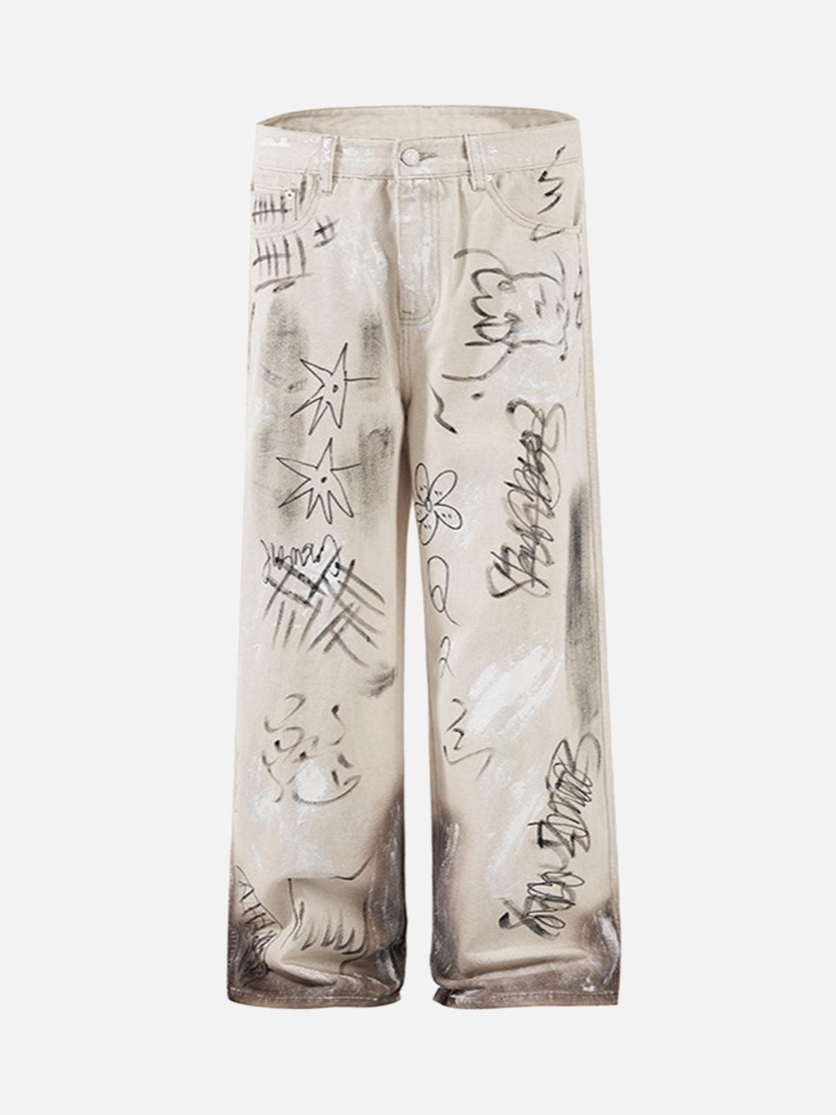 Vaquero Graffiti Washed Valmont — Distinción urbana irresistible | Vintage Wash