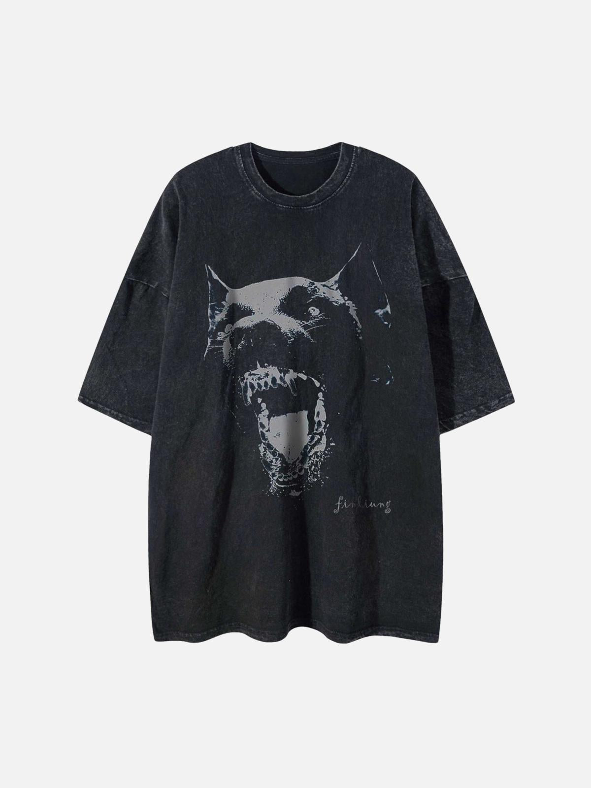 Camiseta Doberman Washed Valmont — Distinción urbana irresistible | Vintage Wash