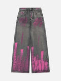 Vaquero Graffiti Distressed Valmont — Distinción urbana irresistible | Vintage Wash