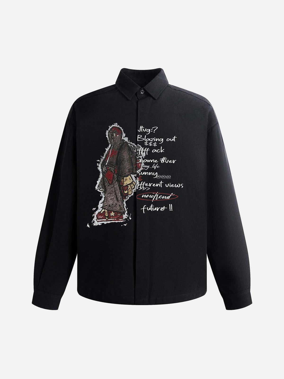 Camisa Portrait Print Valmont — Distinción urbana irresistible | Urban