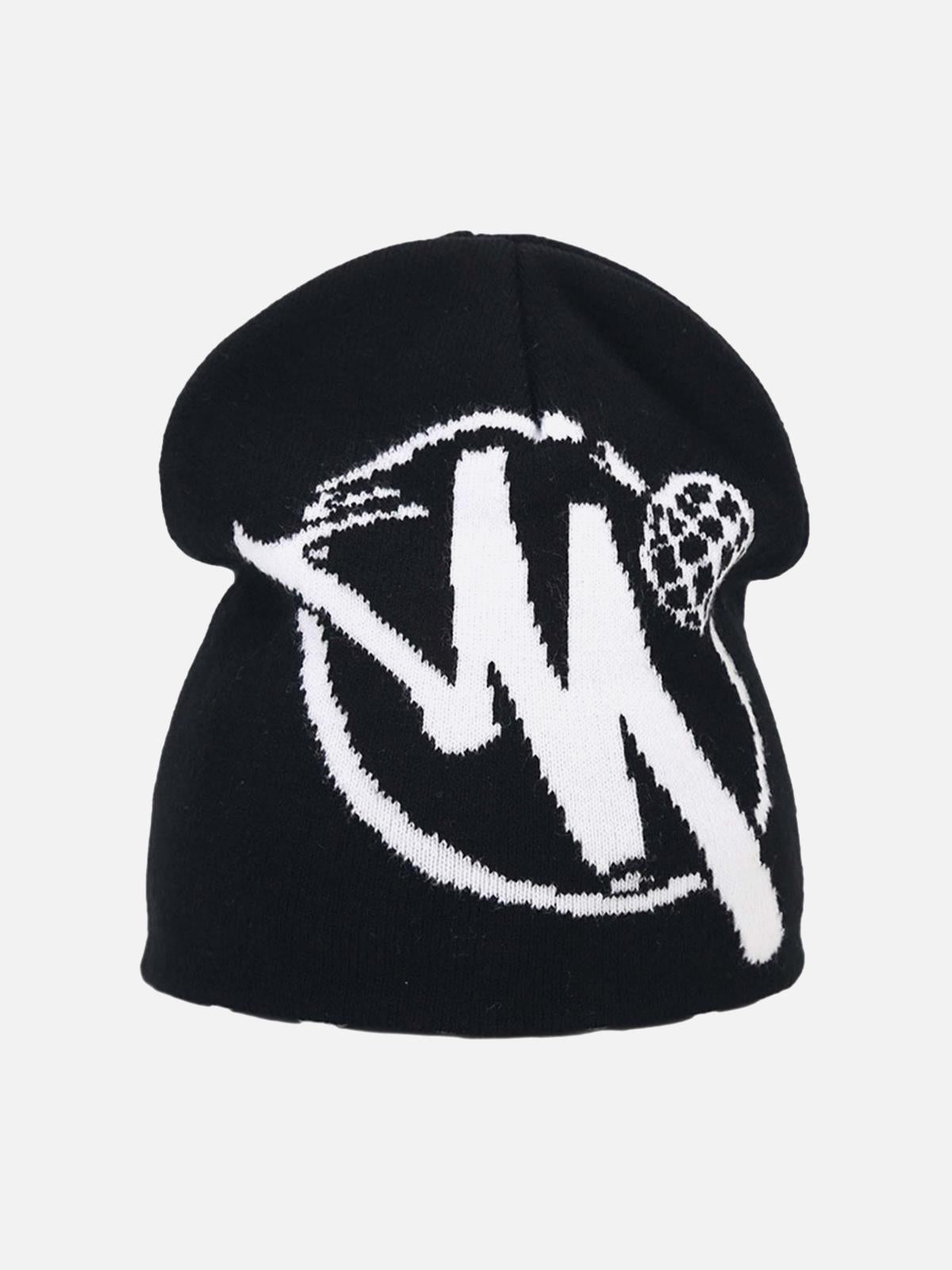 Gorro Hip-Hop Knit Valmont — Actitud irresistible | Negro
