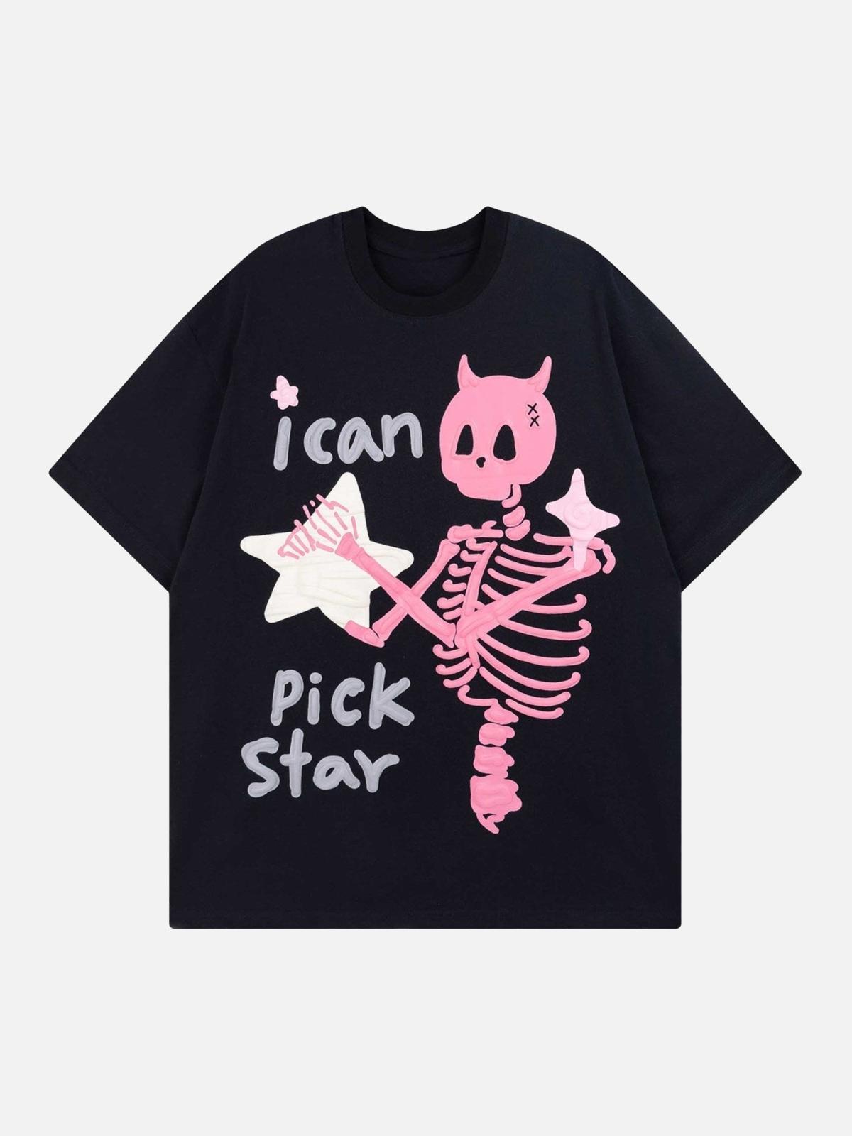 Camiseta Skull Letter Foam Valmont — Distinción urbana irresistible | Urban