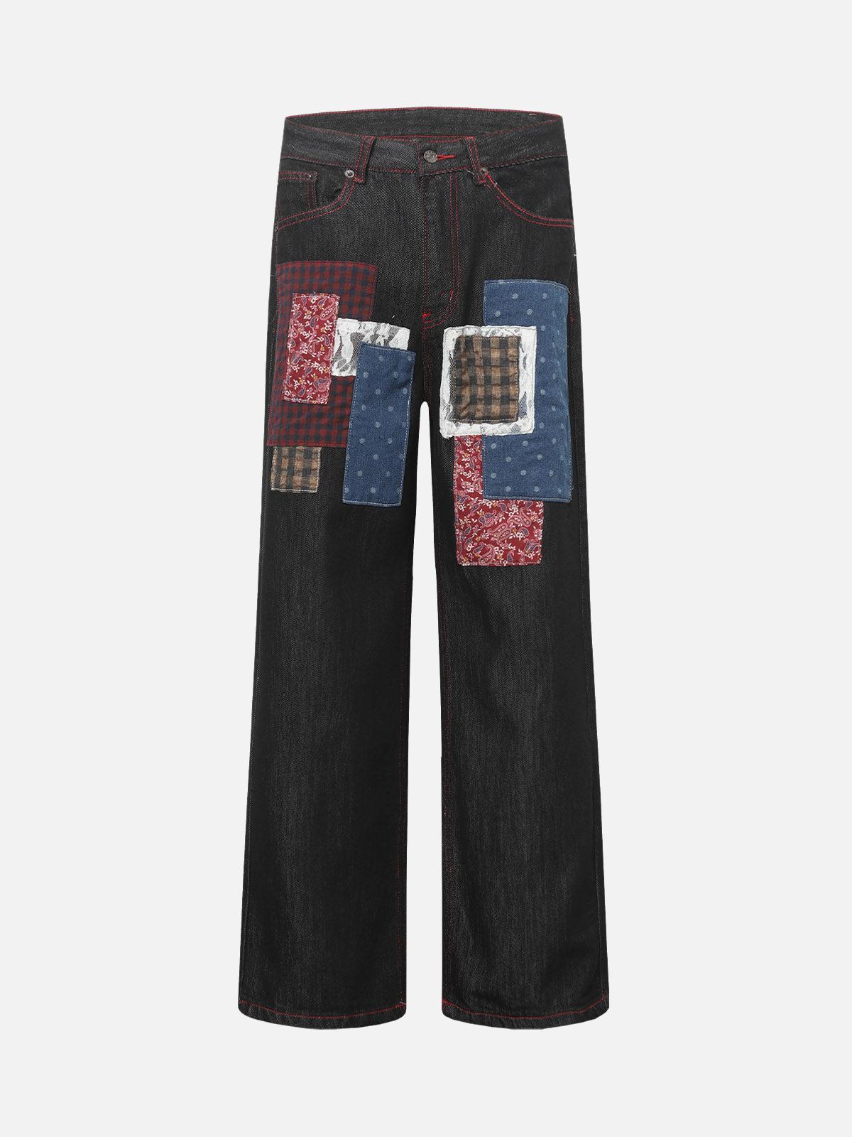 Vaquero Retro Patchwork Valmont — Distinción urbana irresistible | Denim