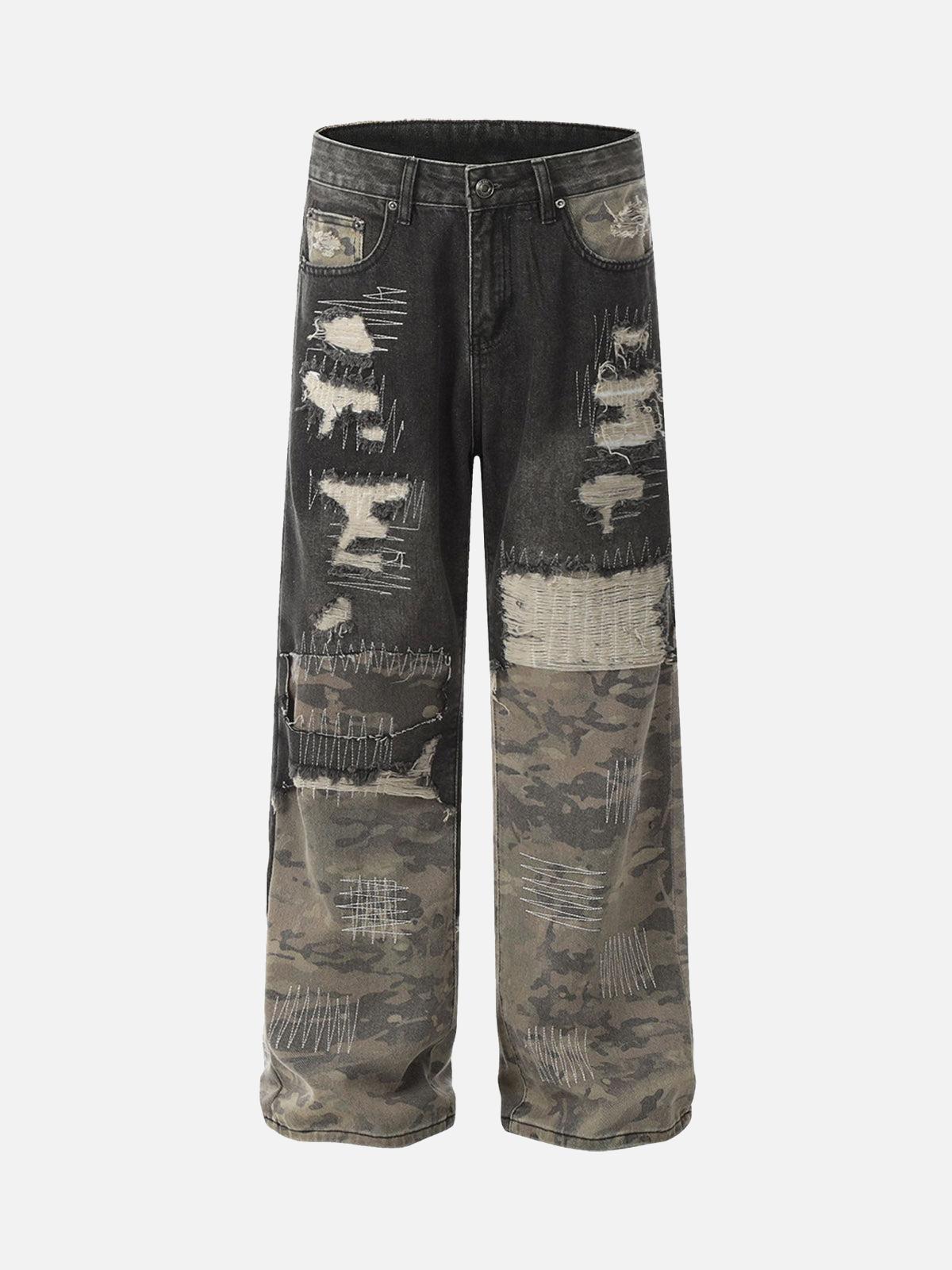 Vaquero Camuflaje Patchwork Valmont — Distinción urbana irresistible | Camuflaje